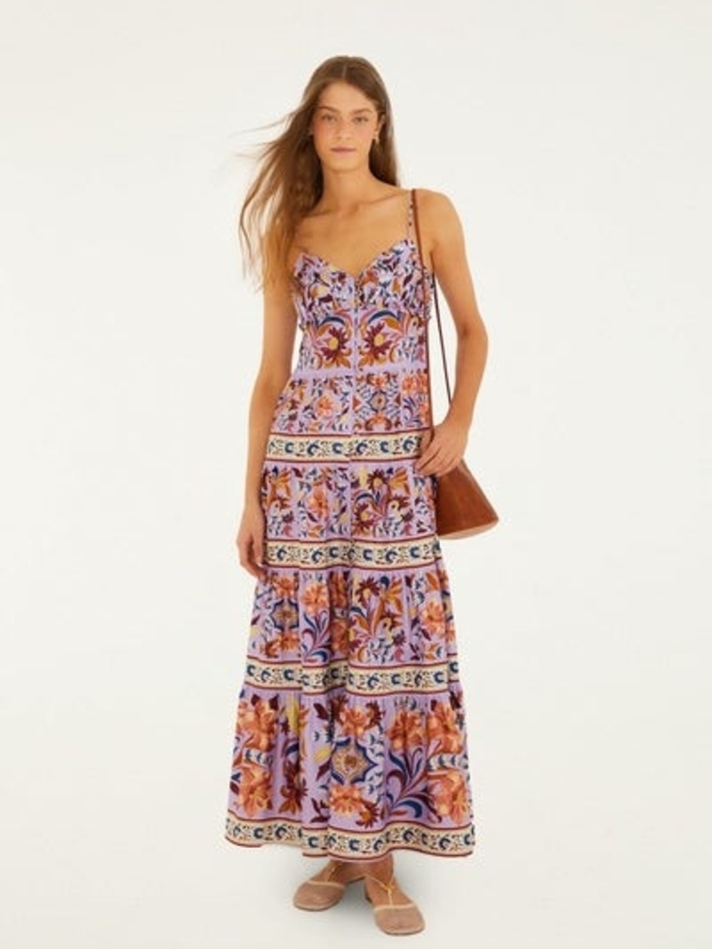 NWT FARM Rio Flower Tiles Maxi
Sundress Size S